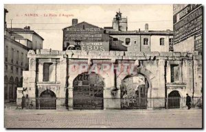 Nimes Old Postcard The door & # 39Auguste