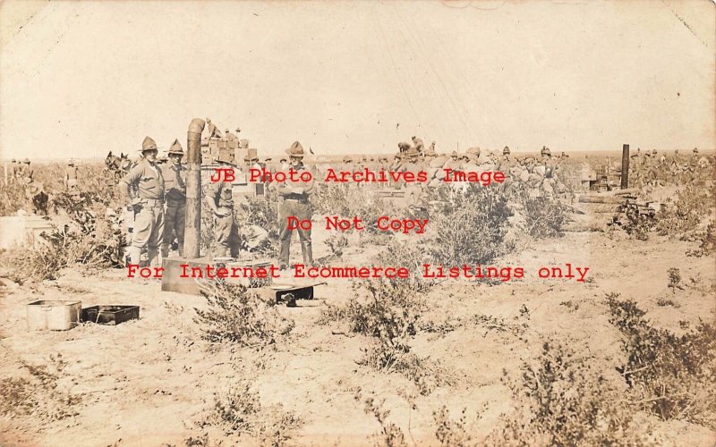 Mexico Border War, RPPC, US Army on Patrol Duty along the Mexican Border