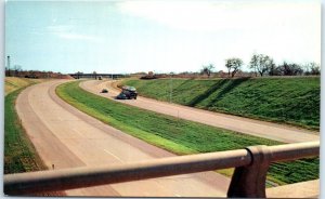 Postcard - The Ohio Turnpike in all its colorful glory - Ohio