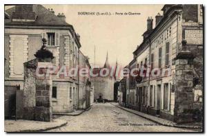 Postcard Old Dourdan S and O Gate of Chartres