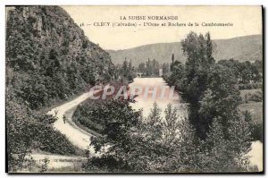 Old Postcard Clecy La Suisse Normande L Orne and Rocks of the Cambronnerie