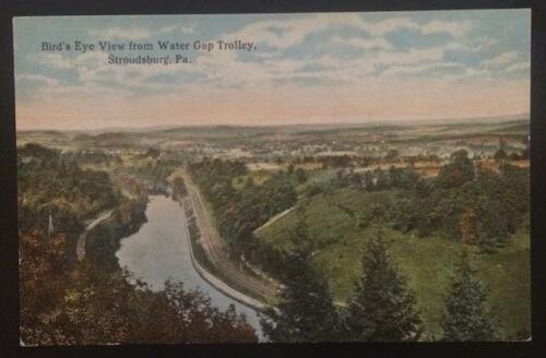 Bird's Eye View from Water Gap Trolley Stroudsburg PA TC Co A-64583 