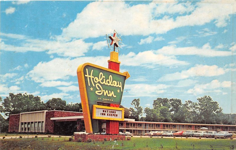 Henderson Kentucky 1960s Postcard Holiday Inn Motel Evansville South