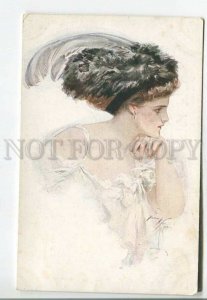 481759 RUSSIA Harrison Fisher cause for thought dressy lady Richard house