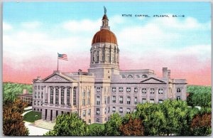 State Capitol Atlanta Georgia Departmental Offices Museum Paintings Postcard