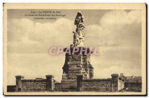 Postcard Old Pointe Du Raz The Statue of Our Lady of shipwrecks