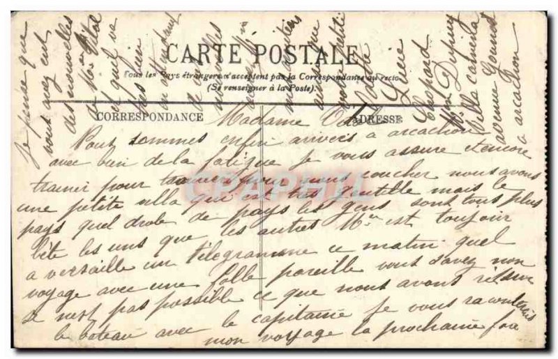 Arachon - View the Moorish Garden - Old Postcard