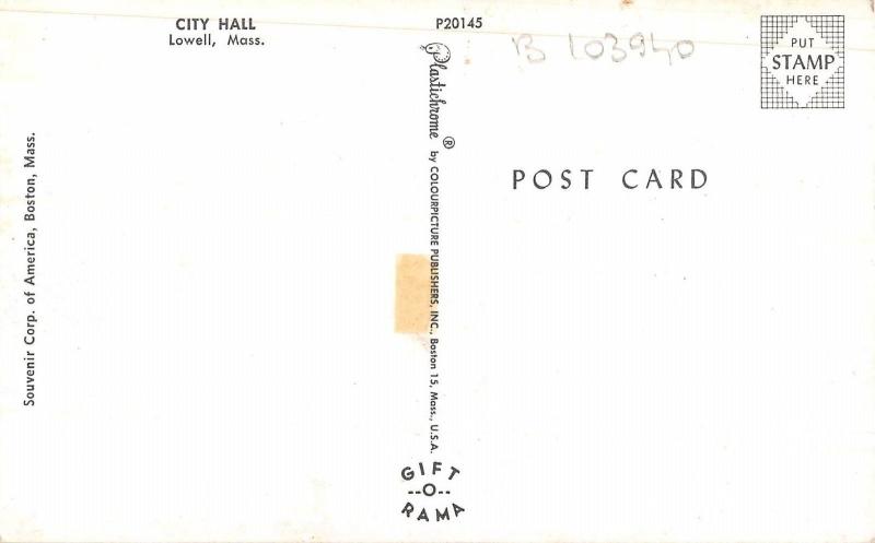 B103940 city hall lowell mass usa
