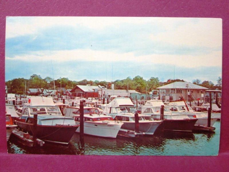 Postcard CT South Norwalk Yacht Club Norwalk Harbor United States
