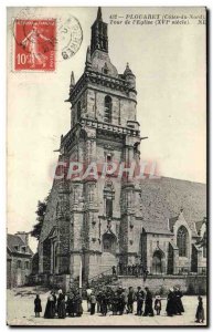 Old Postcard Plouaret Tower & # 39Eglise Folklore (animated)