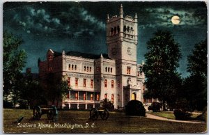 1910's Soldiers Home Washington D. C. Moonlight View Posted Postcard