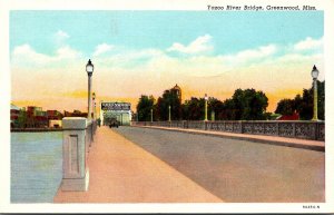 Mississippi Greenwood Yazoo River Bridge Curteich