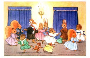 Anthropomorphism Rabbits, Blind Man's Buff  , by Margaret Tempest