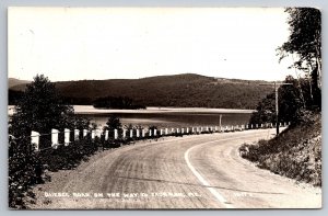 RPPC Quebec Road On The Way To Jackman Maine C1950s Postcard Z7