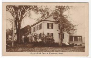 Brook Bend Tavern Monterey Massachusetts 1927 postcard