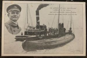 Mint USA Picture Postcard Deutschland German Submarine U Boat In Baltimore