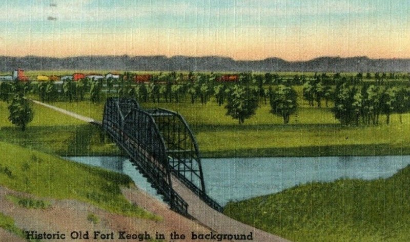 Vintage Yellowstone Bridge, near Miles City, Mont. P163