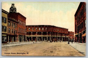 Putnam House  Bennington Vermont  Postcard  c1915