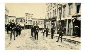 WI - Whitewater. The City Band on First Street, circa 1900. REPRO of old photo