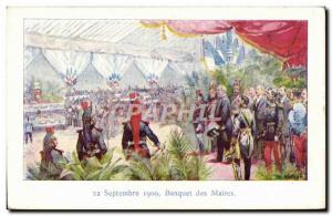 Old Postcard 1900 Banquet of Mayors