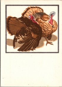 Turkeys, Artist Norbertine Von Bresslern-Roth Vintage Postcard T48