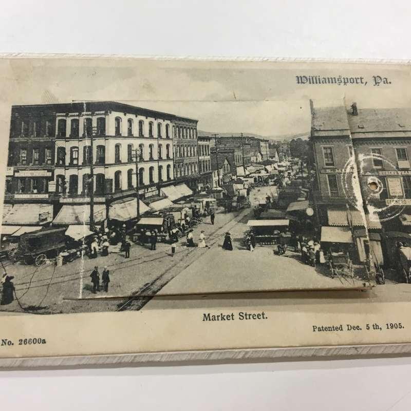 Williamsport Pennsylvania Souvenir Scene Booklet Antique Postcard K37768