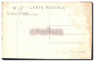 Postcard Old Calvi Beach Vue Generale Campaign and the Port