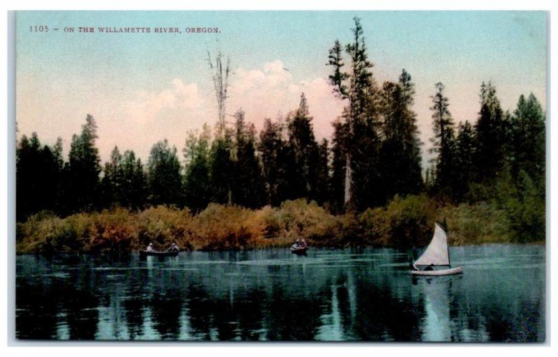 Early 1900s On the Willamette River, Oregon Postcard