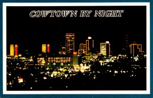 Texas Fort Worth Cowtown By Night