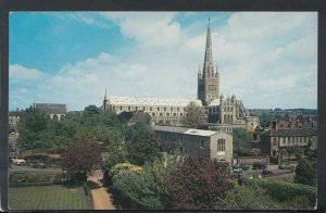 Norfolk Postcard - View of Norwich Cathedral   T3731