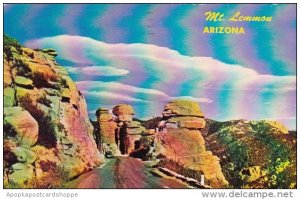 Arizona Phoenix Rock Formations Along Mount Lemmon Highway 1965