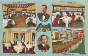 1940s Chicago Illinois L'Aiglon French Cuisine Restaurant Teich postcard 5343