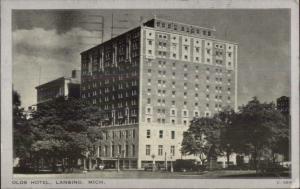 Lansing MI Olds Hotel Soldiers Mail 1942 Postcard