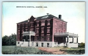 NEWTON, KS Kansas ~ MENNONITE HOSPITAL c1910s Harvey County  Postcard