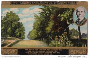 Card No 2 Lover's Lane St Jo by Eugene Field 1910