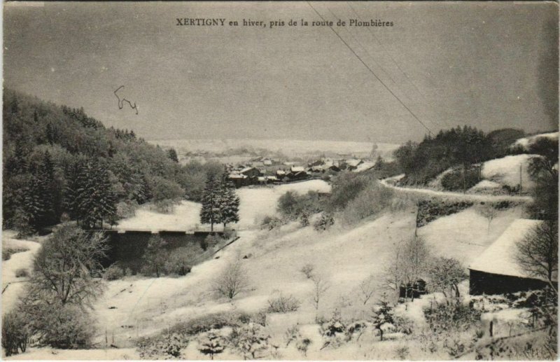 CPA XERTIGNY - en hiver pris de la route (153582)