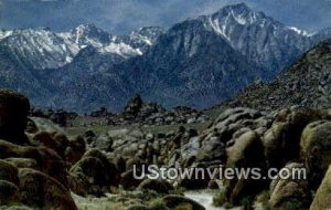 High Sierra Mountains - Inyo County, California CA Postcard