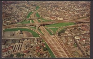 California Aerial LOS ANGELES Freeway Interchange Hollywood and Ventura ~ Chrome