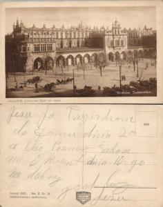 ANTIQUE POLISH POSTCARD SUKIENNICE KRAKOW POLAND