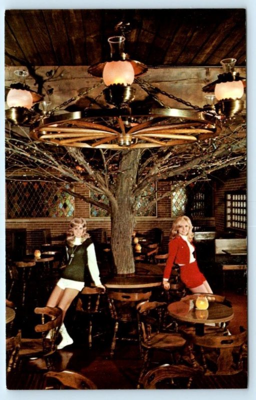 BERWYN, IL Illinois ~ Waitresses BURNING OAKS PUB c1960s Cook County Postcard