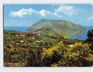 Postcard Panorama of Capri as seen from Villa Jovis Capri Italy