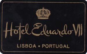 Portugal Lisboa Hotel Eduardo VII Luggage Label sk2129