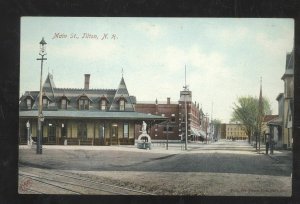 TILTON NEW HAMPSHIRE NH RAILROAD DEPOT TRAIN STATION VINTAGE POSTCARD NH