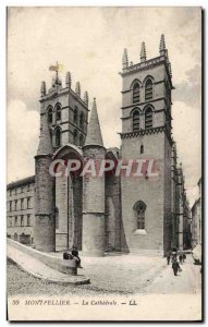Old Postcard Montpellier La Cathedrale