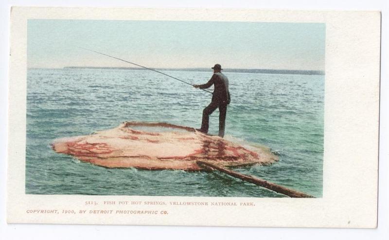 Fish Pot Yellowstone Nat'l Park1900 UDB Detroit Photographic