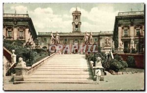 Old Postcard Capitol Roma Campidogiio