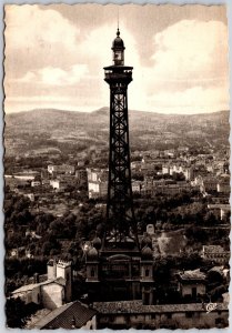 1952 Lyon La Tour Metallique De Fourviere Hauter Real Photo RPPC Posted Postcard