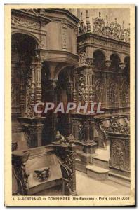 Old Postcard Saint-Bertrand-de-Comminges Door under Jube