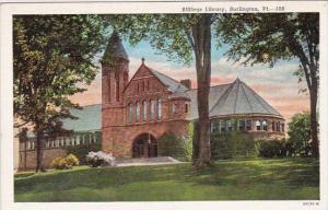 Vermont Burlington Billings Library