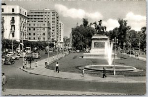 Cairo Opera Square And Continental Hotel Egypt Monument Fountain Postcard